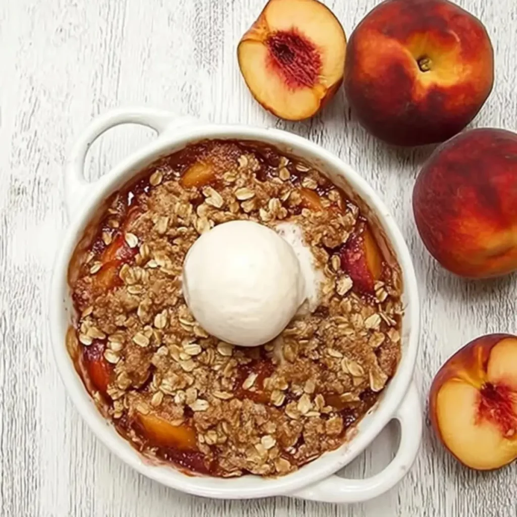 Nectarine Crisp with Cinnamon Oat