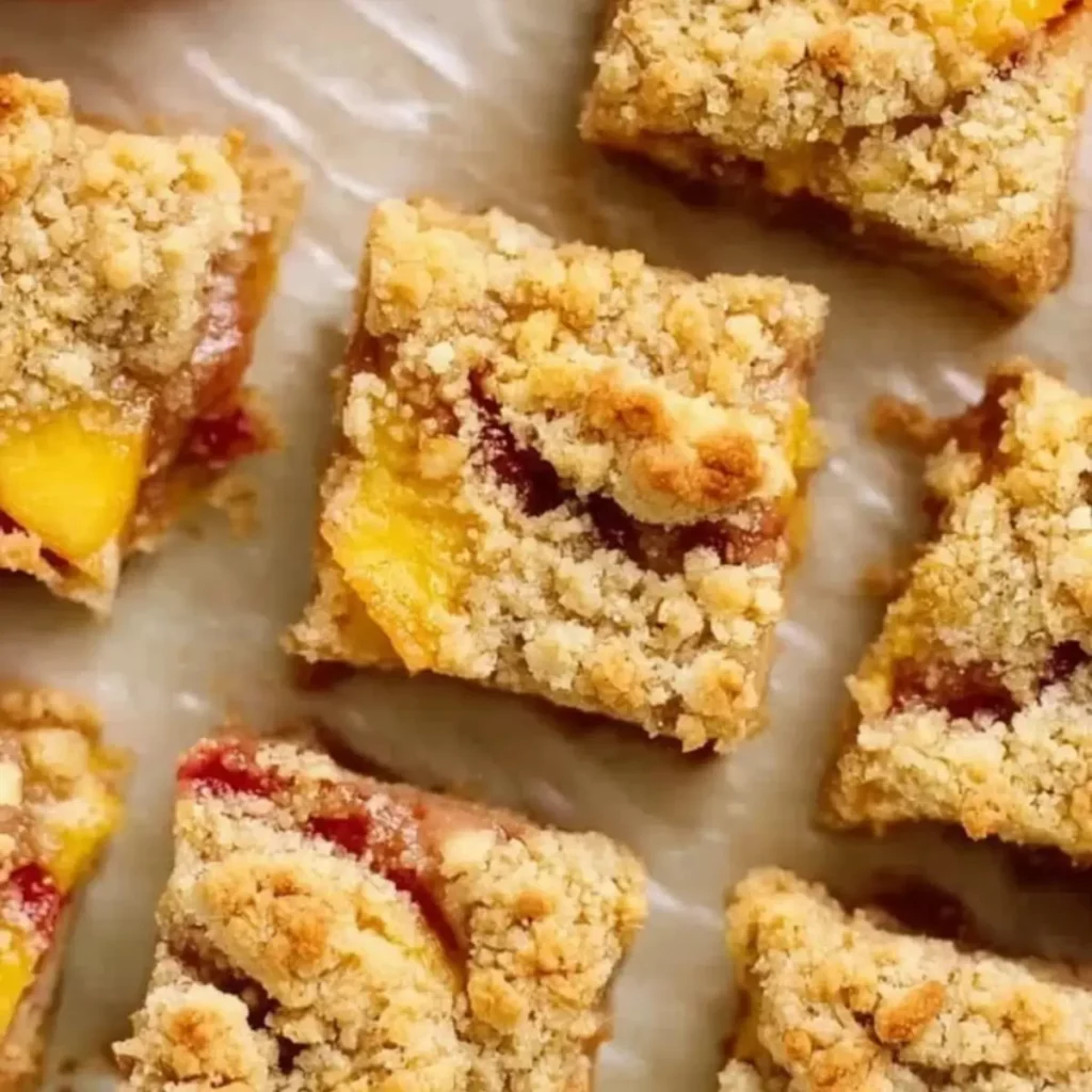 Nectarine Crumble Bars