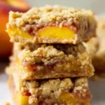 Nectarine Crumble Bars