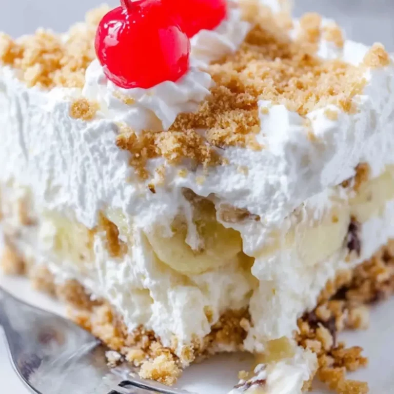 No Bake Banana Split Cake