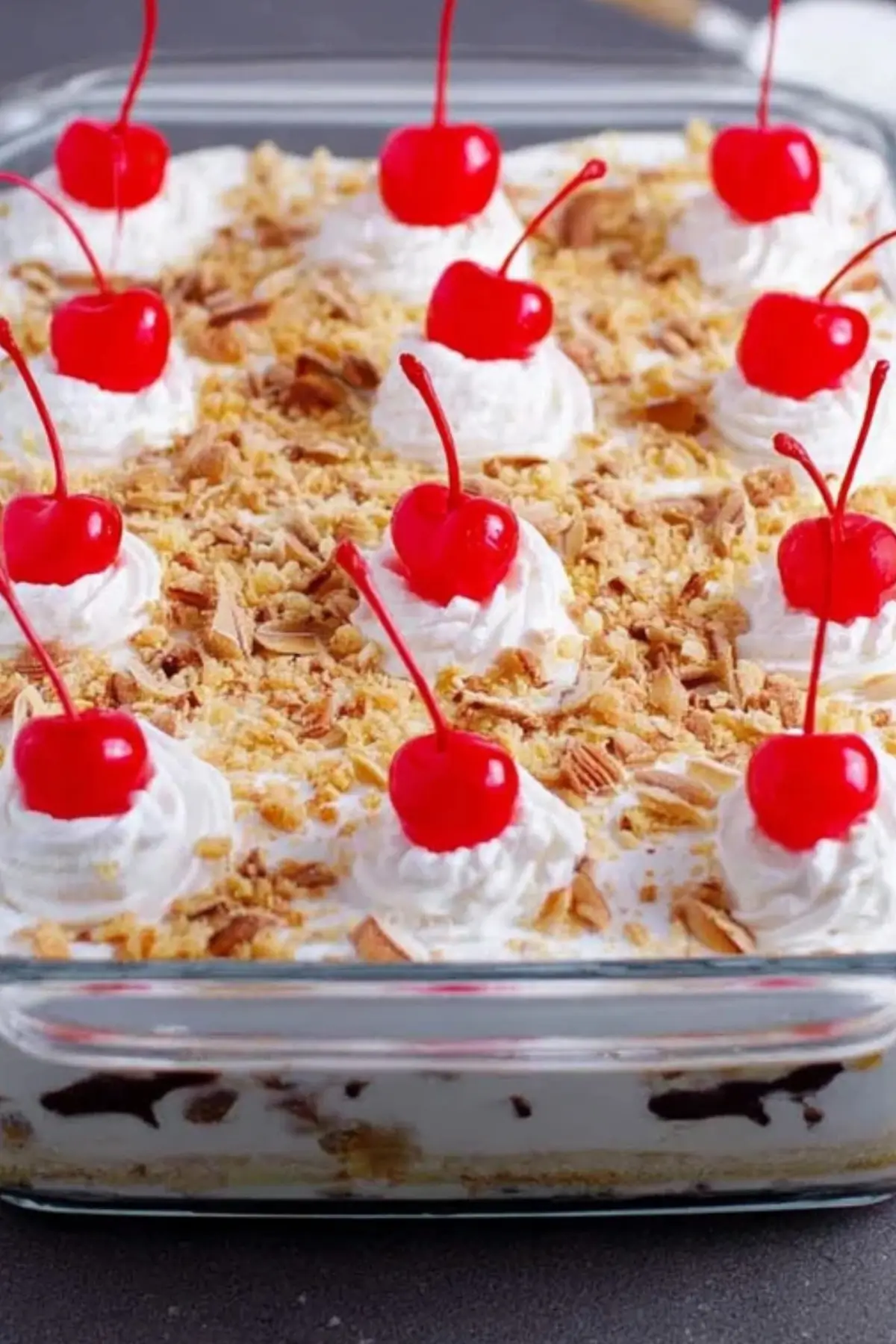No Bake Banana Split Cake