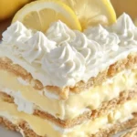 No-Bake Lemon Éclair Cake