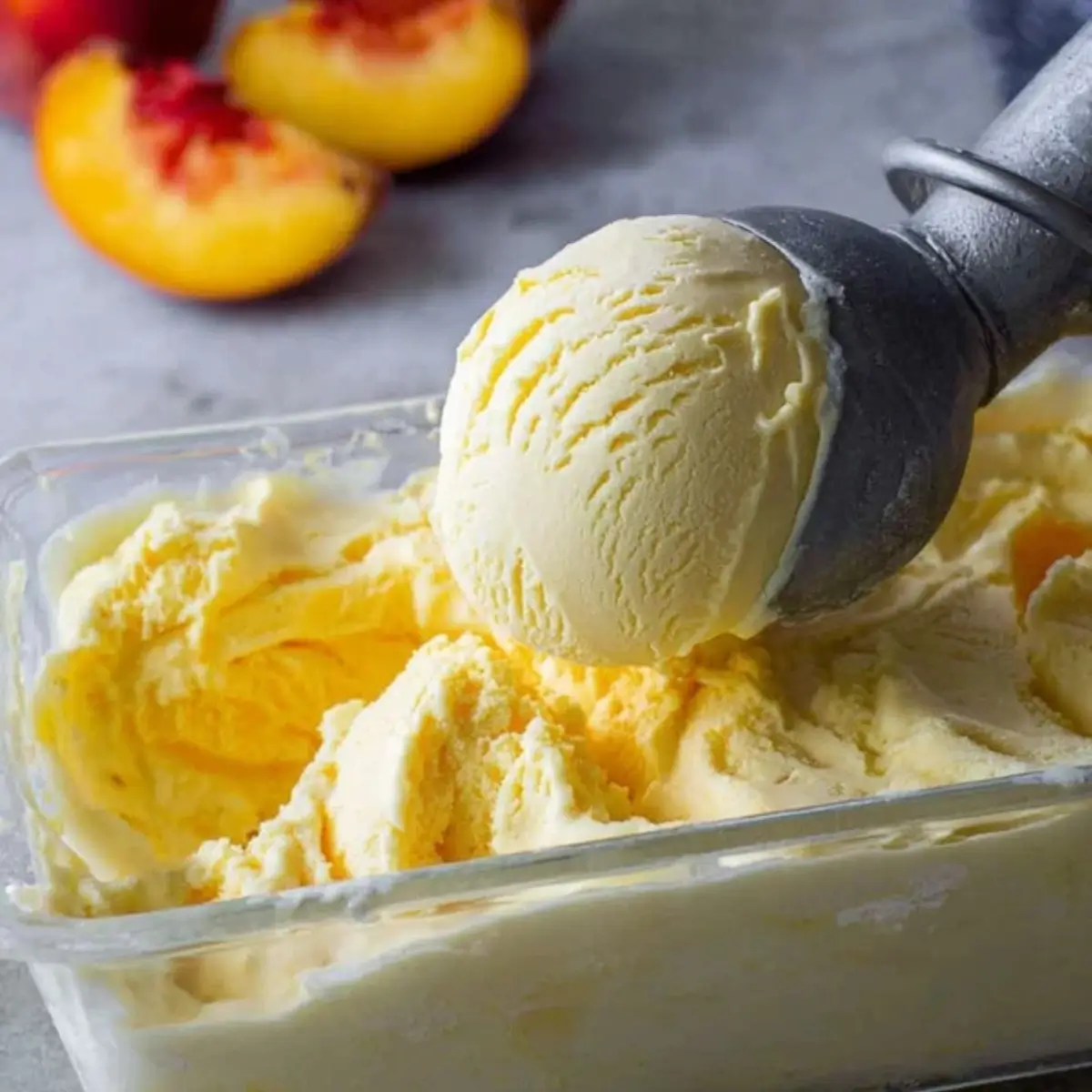 Old Fashioned Peach Ice Cream