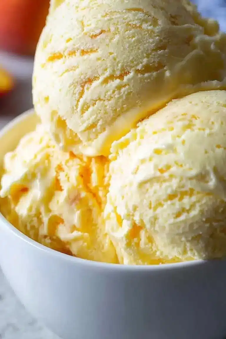 Old Fashioned Peach Ice Cream