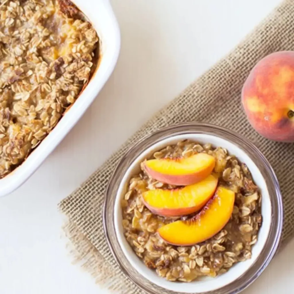 Peach Baked Oatmeal