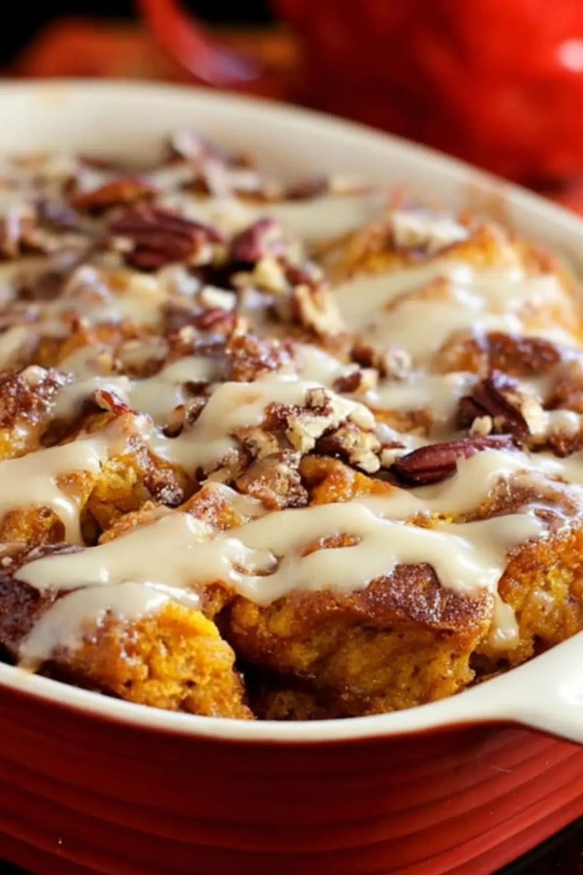 "Pumpkin Pie Bread Pudding with Challah
"