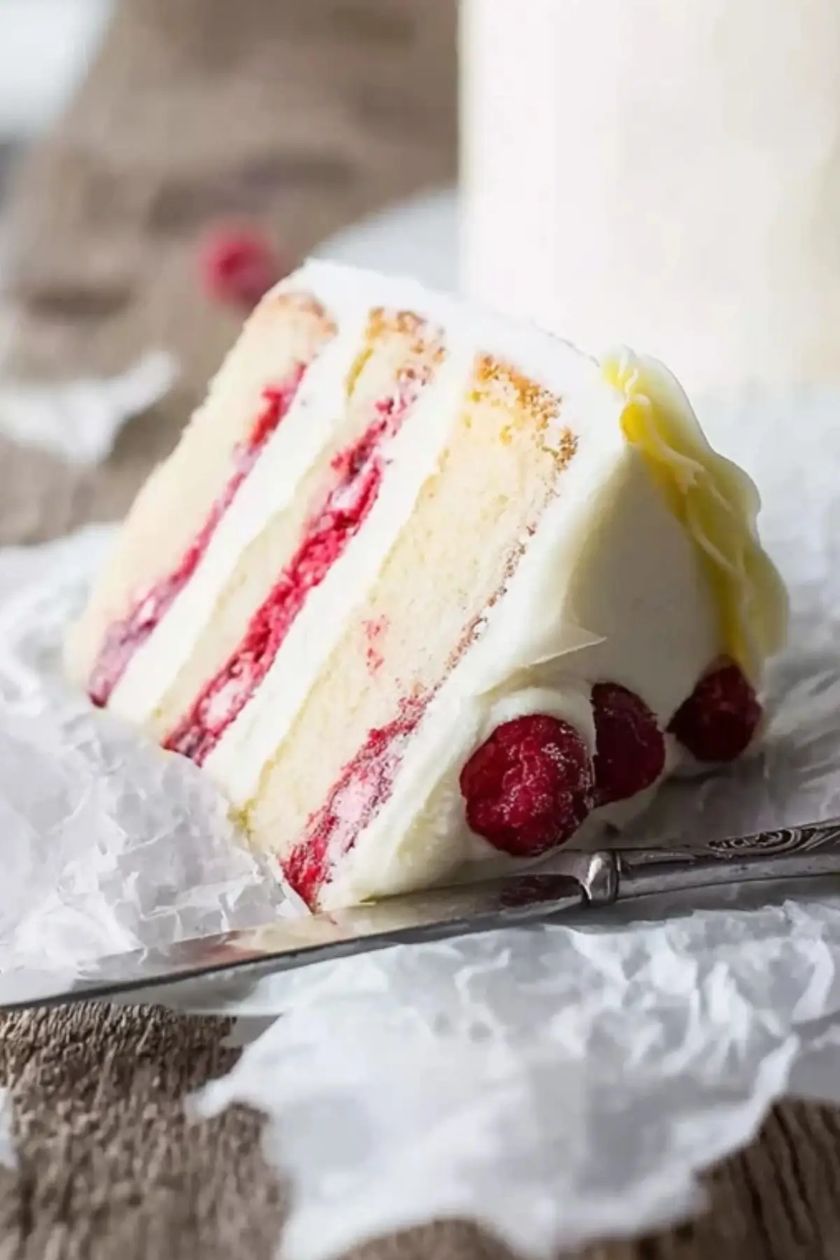 Raspberry Cake with Lemon Buttercream