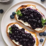 Roasted Blueberry Toast