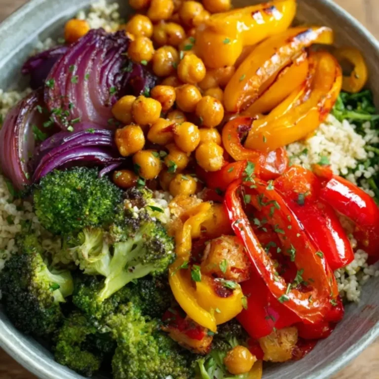 Roasted Veggie and Chickpea Bowl