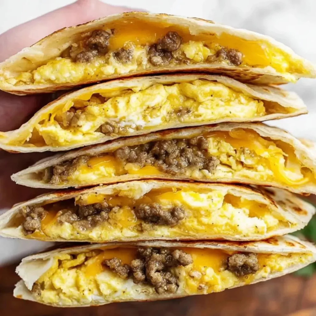 Sausage and Egg Breakfast Quesadillas