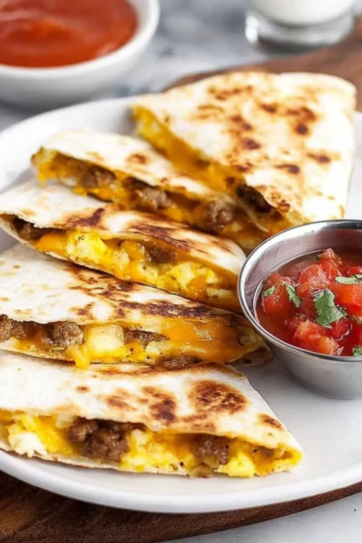 Sausage and Egg Breakfast Quesadillas