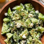 Smashed Cucumber Salad with Feta