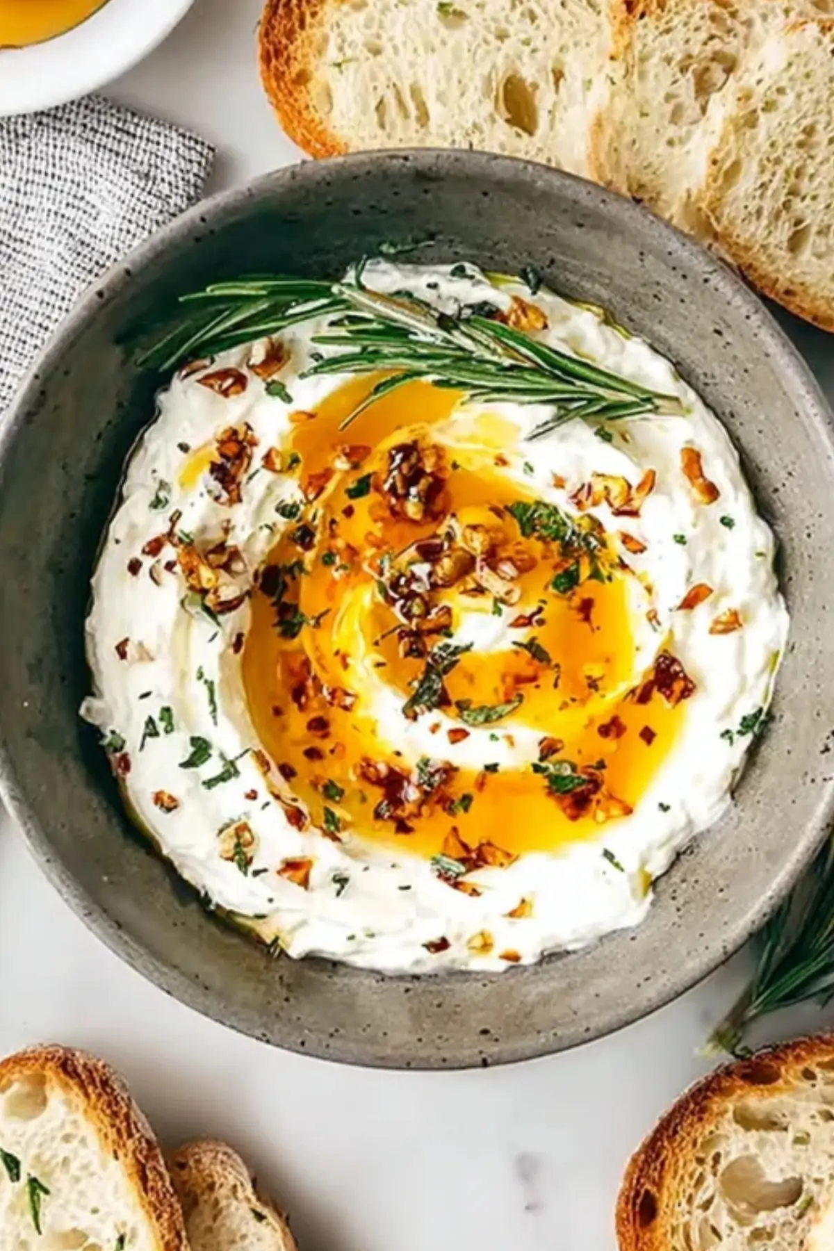 Spicy Ricotta Dip with Hot Honey