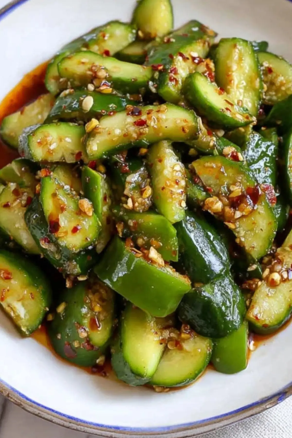 Spicy Smacked Cucumber Salad