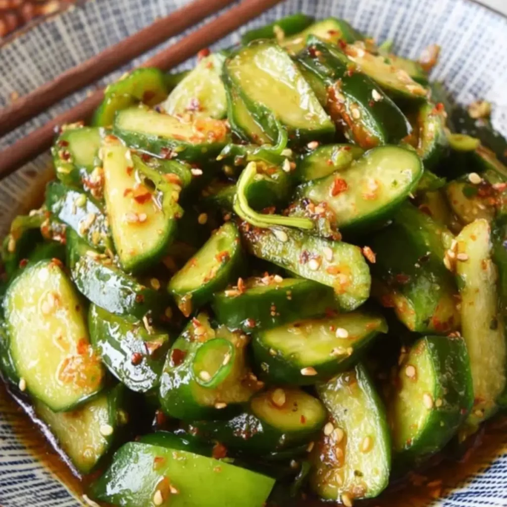 Spicy Smacked Cucumber Salad
