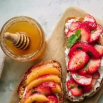 Strawberry Honey Breakfast Toasts