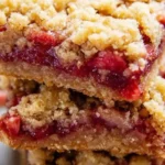 Strawberry Oatmeal Crumble Bars