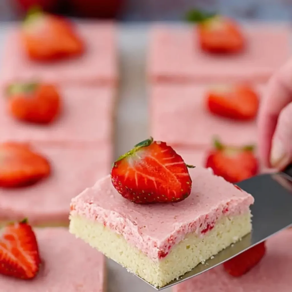 Strawberry Sugar Cookie Bars