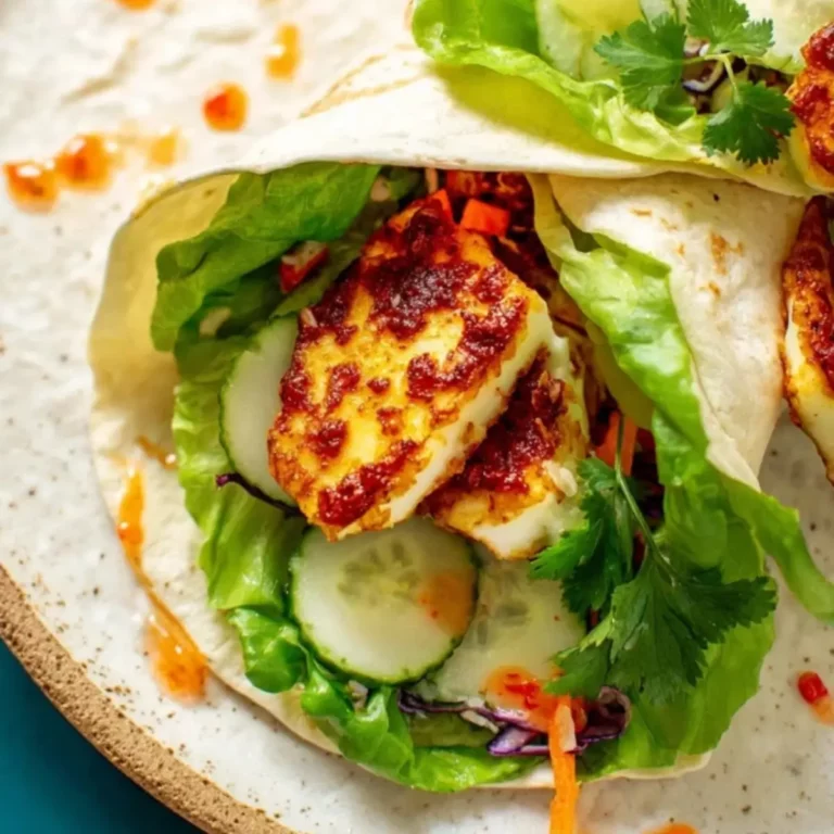 Sweet Chili Halloumi Wraps