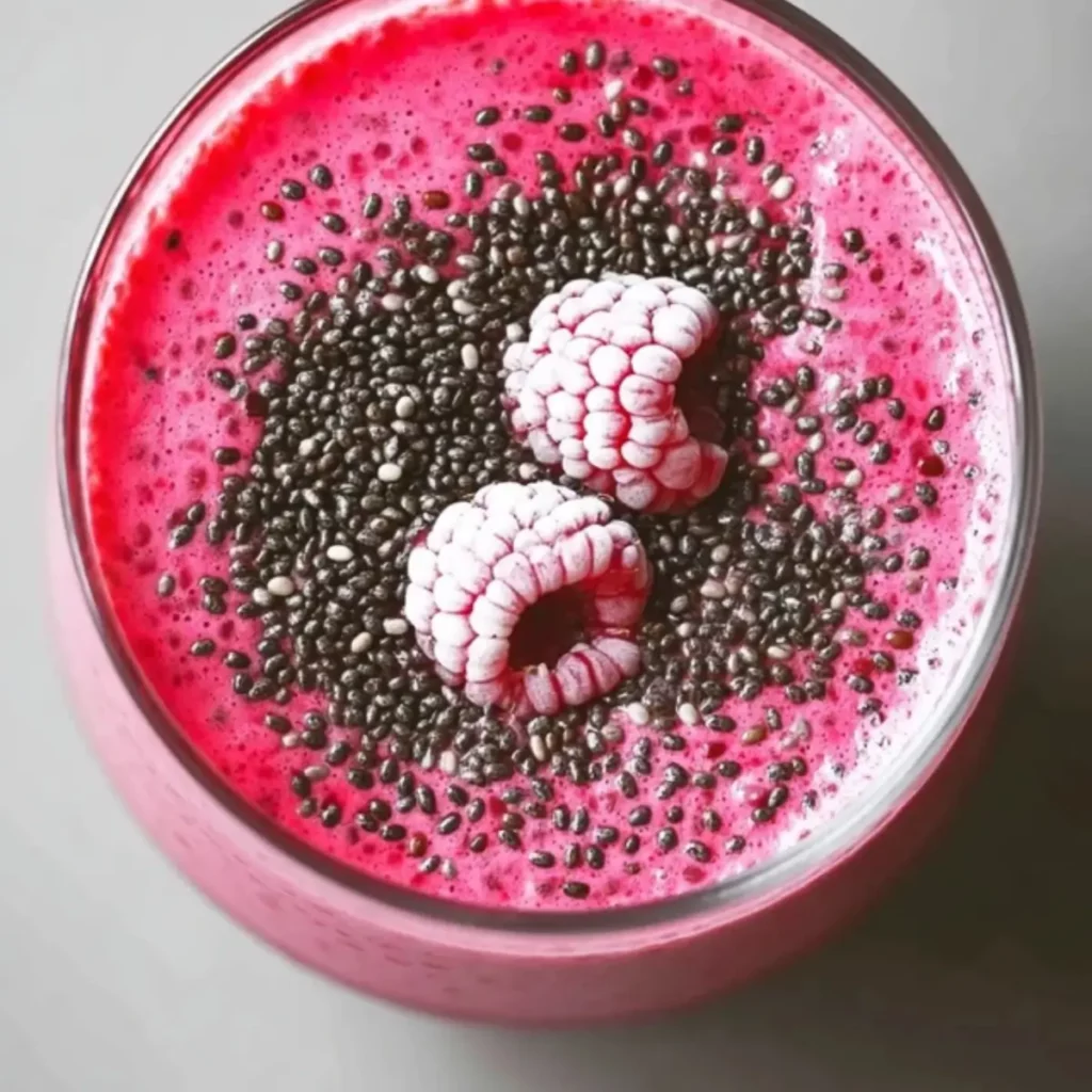 Vegan Raspberry Chia Pudding
