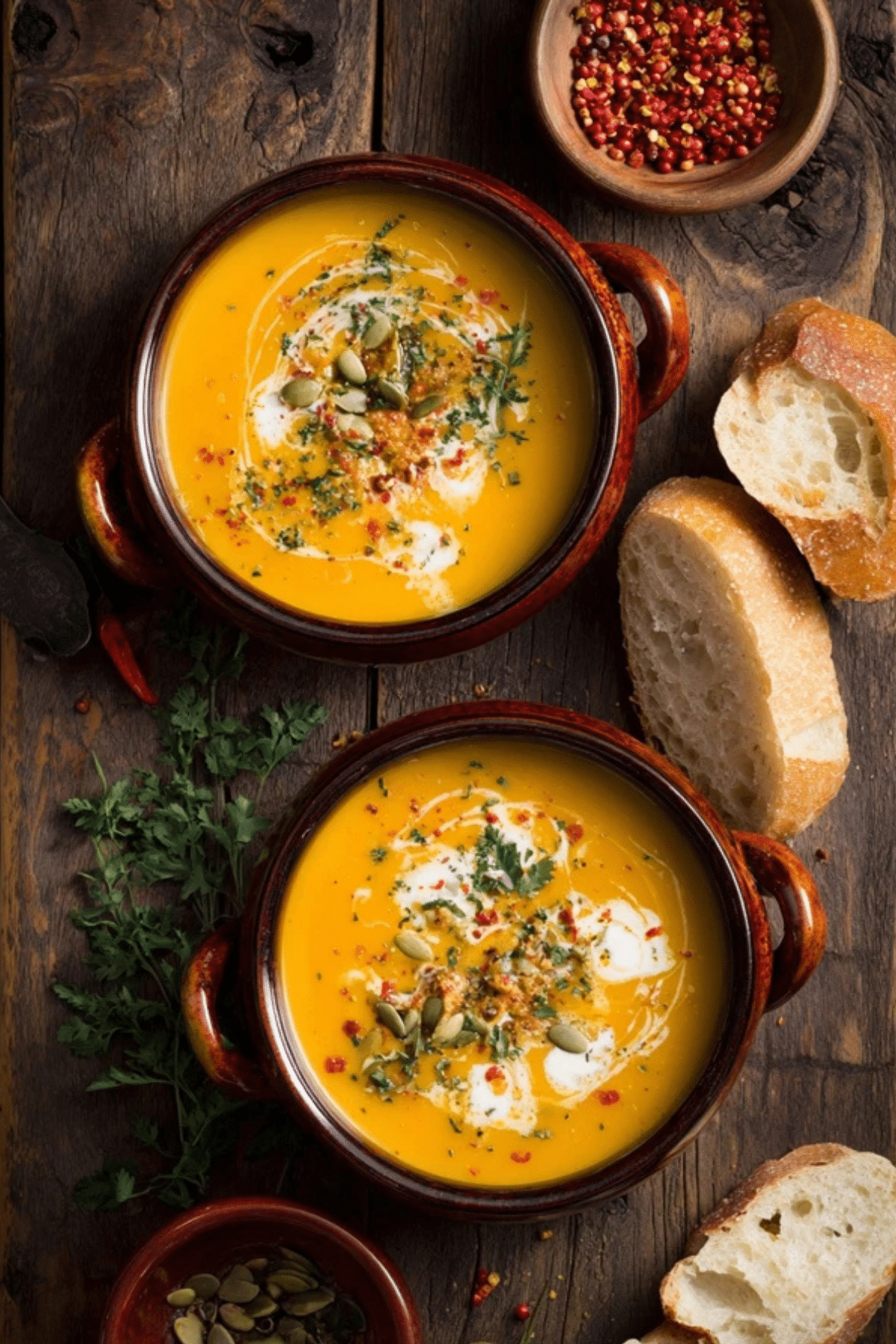 Apple Carrot and Pumpkin Soup