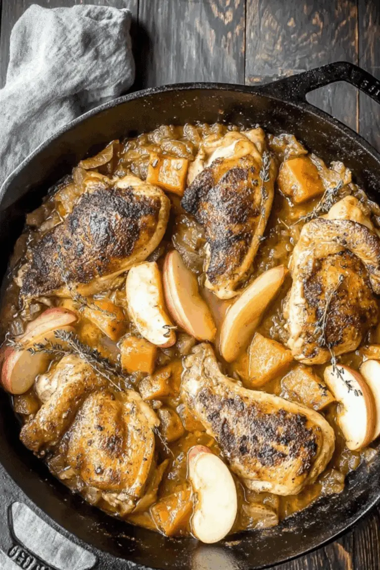 Apple Cider Chicken with Butternut Squash