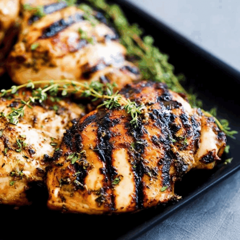 Apple Cider Thyme Grilled Chicken