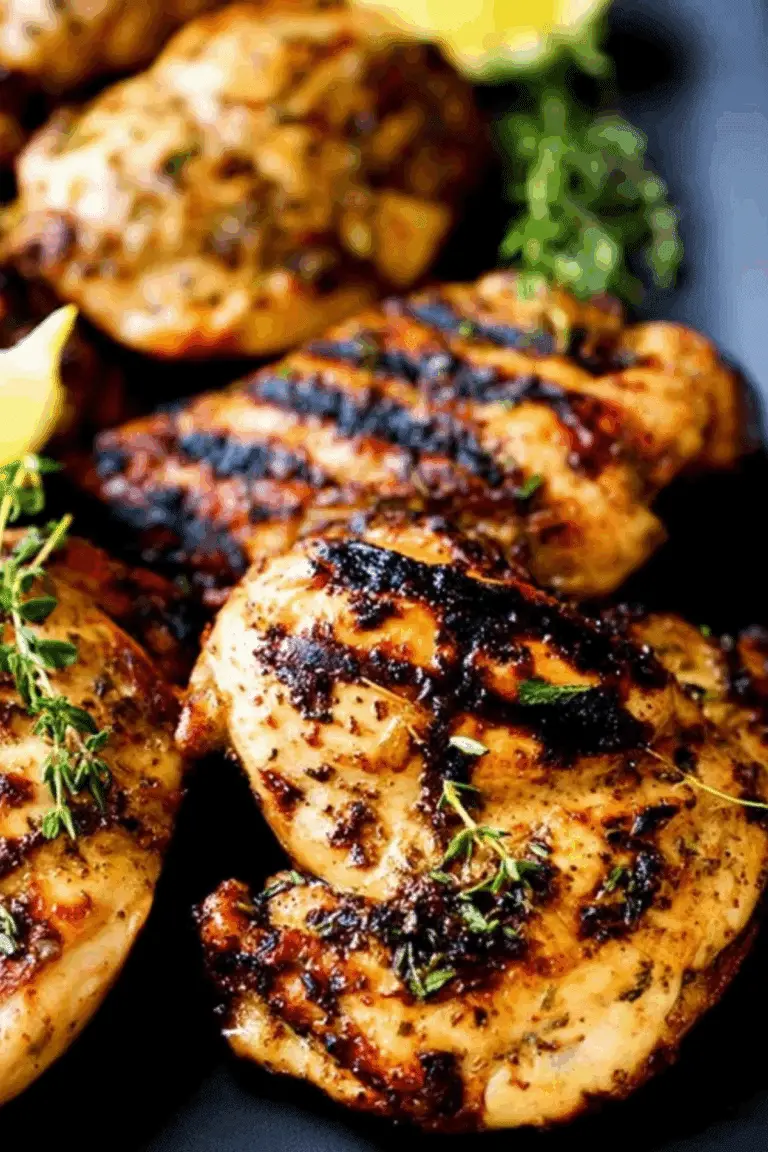Apple Cider Thyme Grilled Chicken