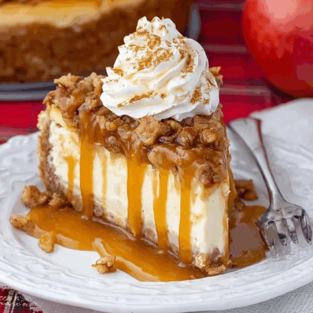 Apple Crisp Cheesecake