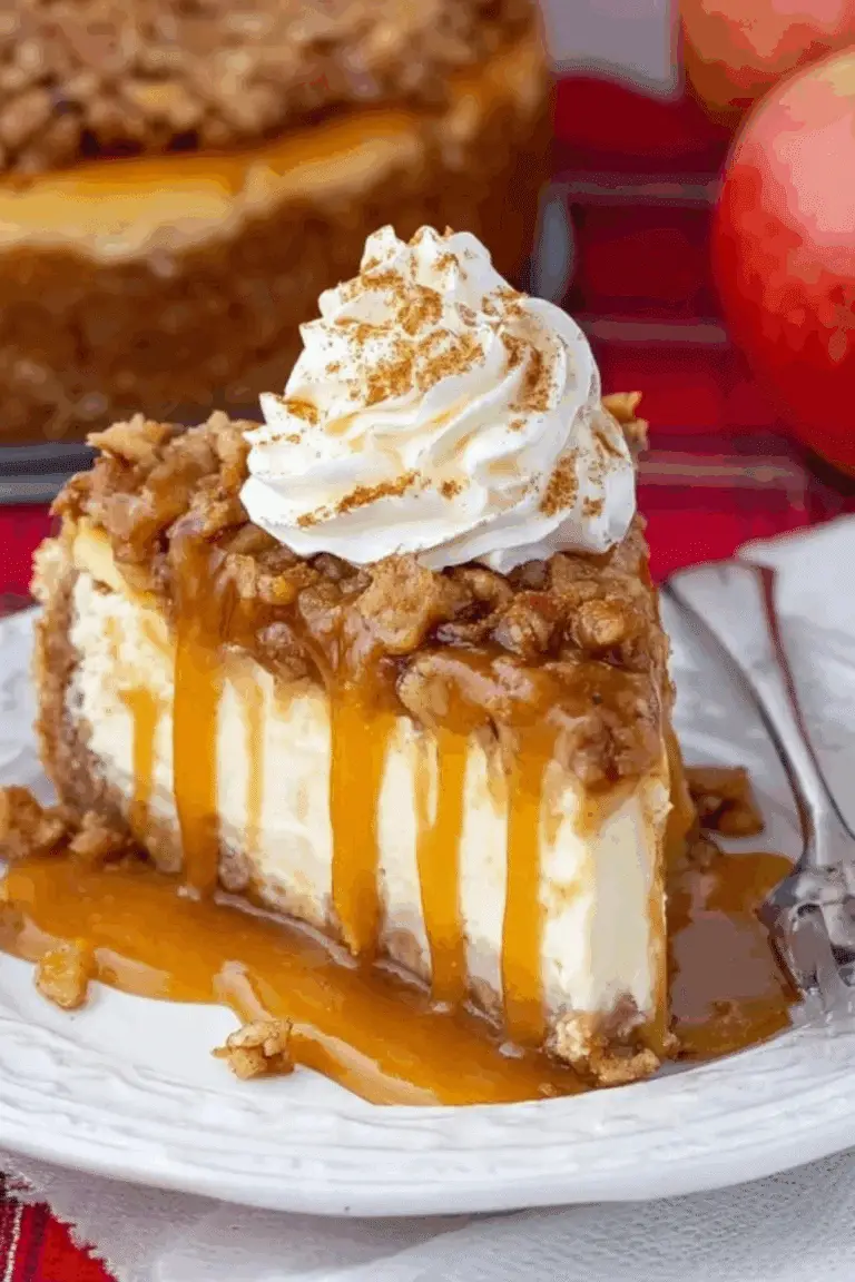 Apple Crisp Cheesecake