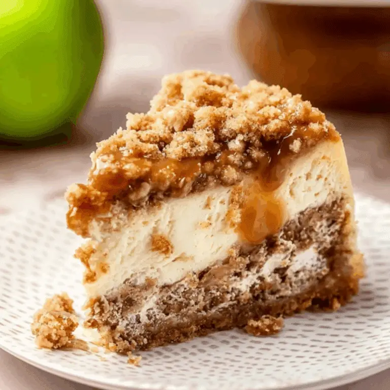 Apple Crumble Cheesecake