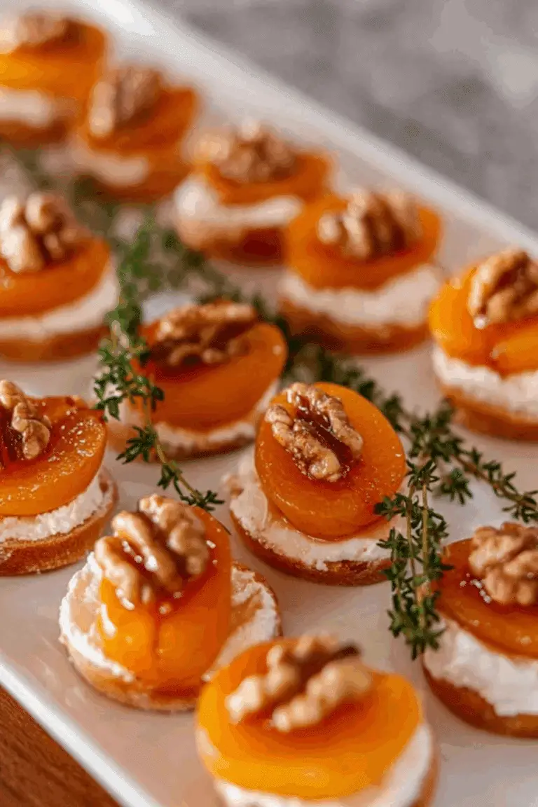 Apricot and Goat Cheese Appetizers
