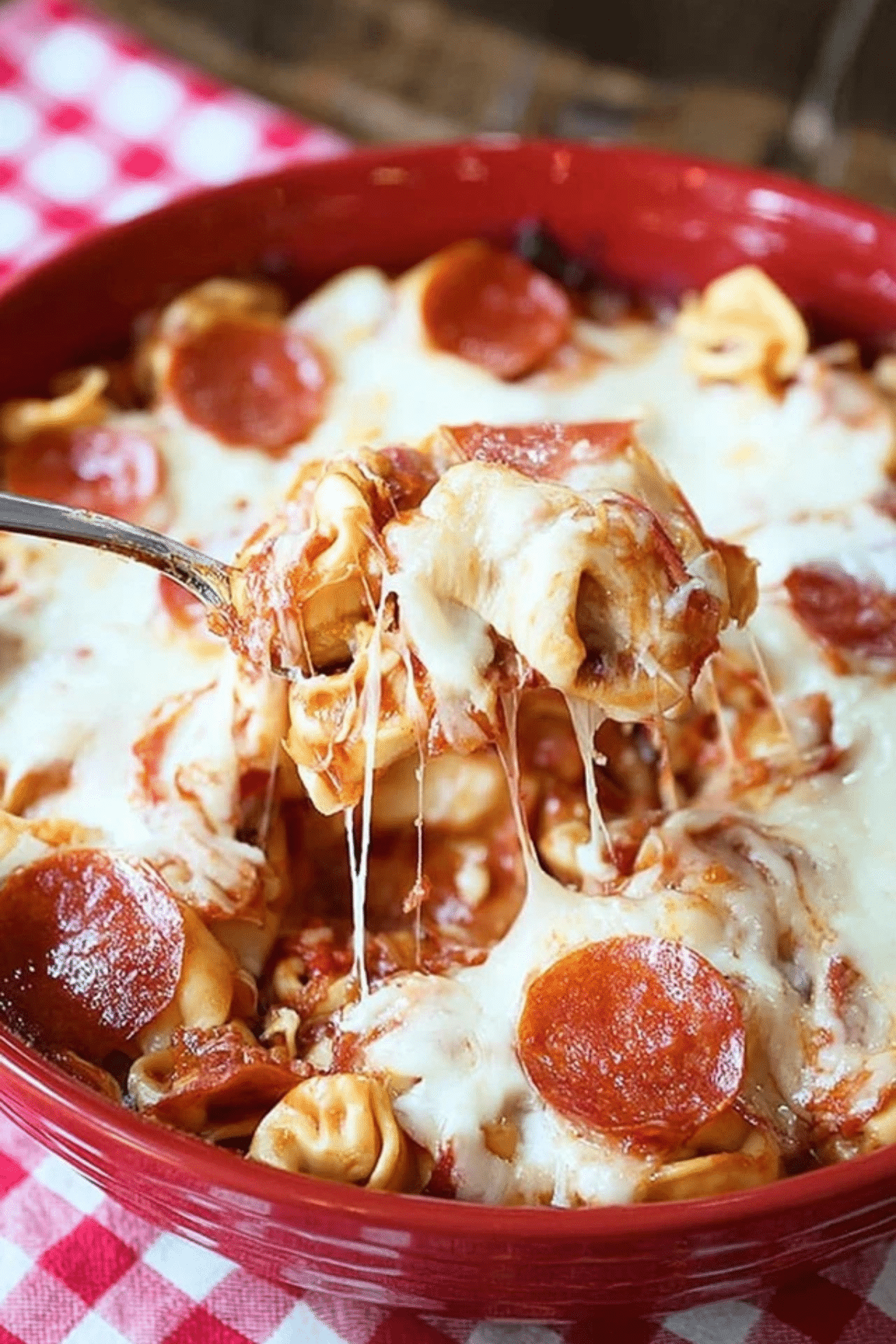 Baked Pizza Tortellini