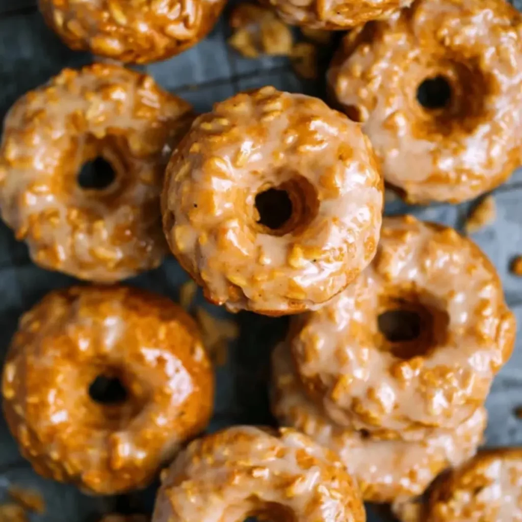Baked Pumpkin Donuts with Maple Glaze