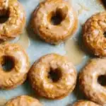 Baked Pumpkin Donuts with Maple Glaze