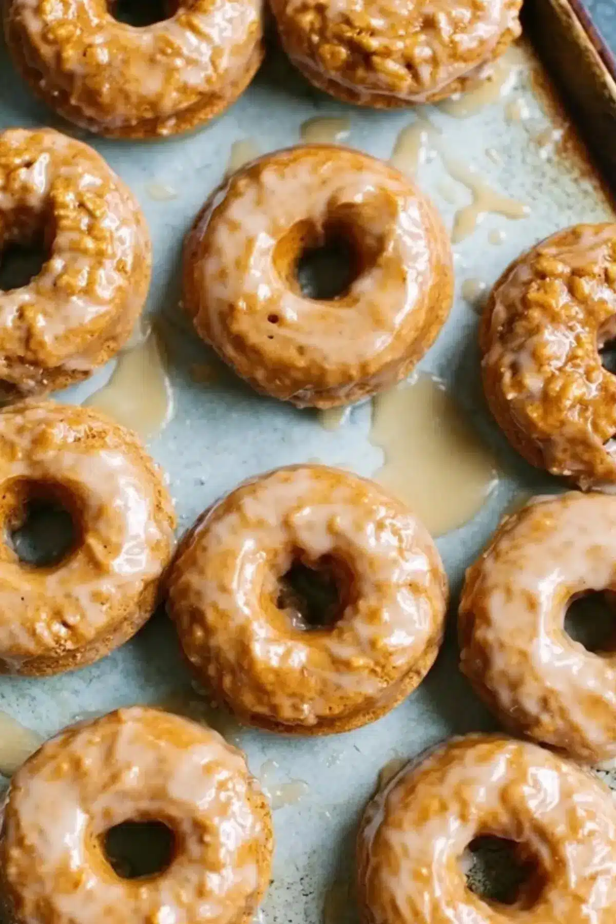 Baked Pumpkin Donuts with Maple Glaze