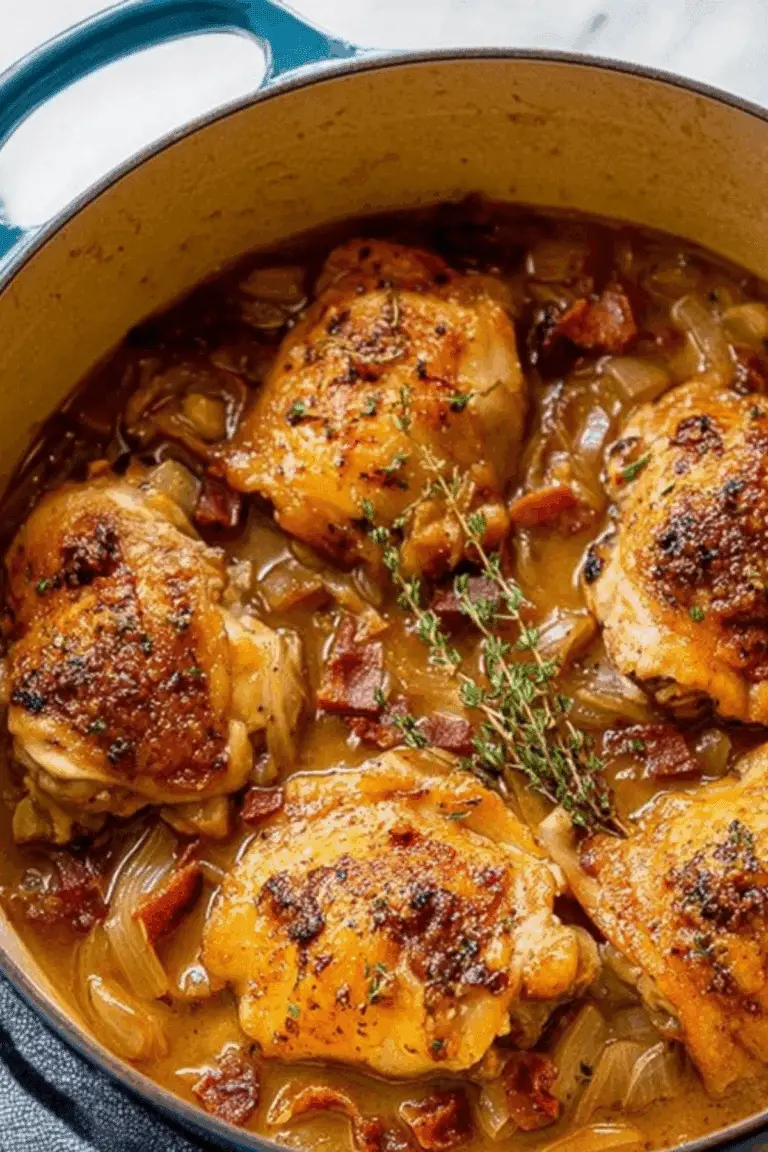 Braised Apple Cider Chicken Thighs
