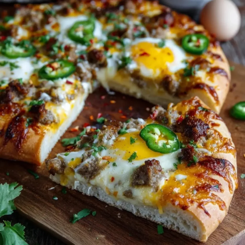 Breakfast Pizza Recipe with Sausage Gravy