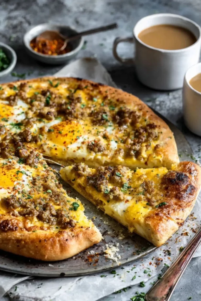 Breakfast Pizza Recipe with Sausage Gravy