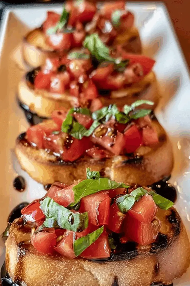 Bruschetta with Balsamic Glaze