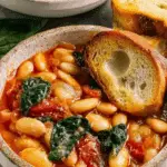 Burst Tomato Basil Butter Beans