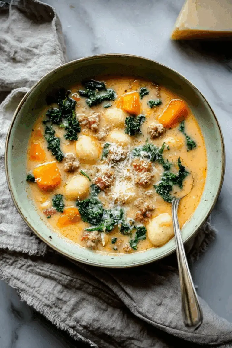 Butternut Squash Gnocchi Soup