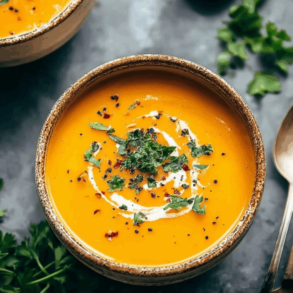 Butternut Squash and Sweet Potato Soup