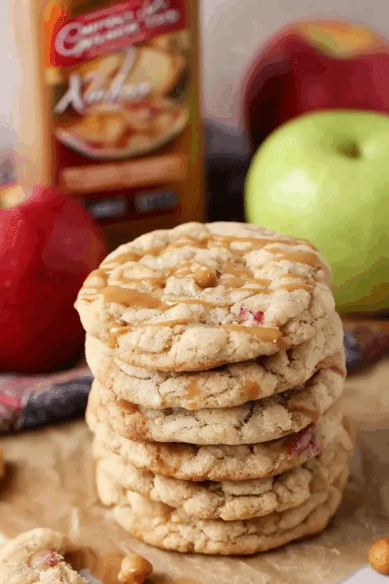 Caramel Apple Cider Cookies