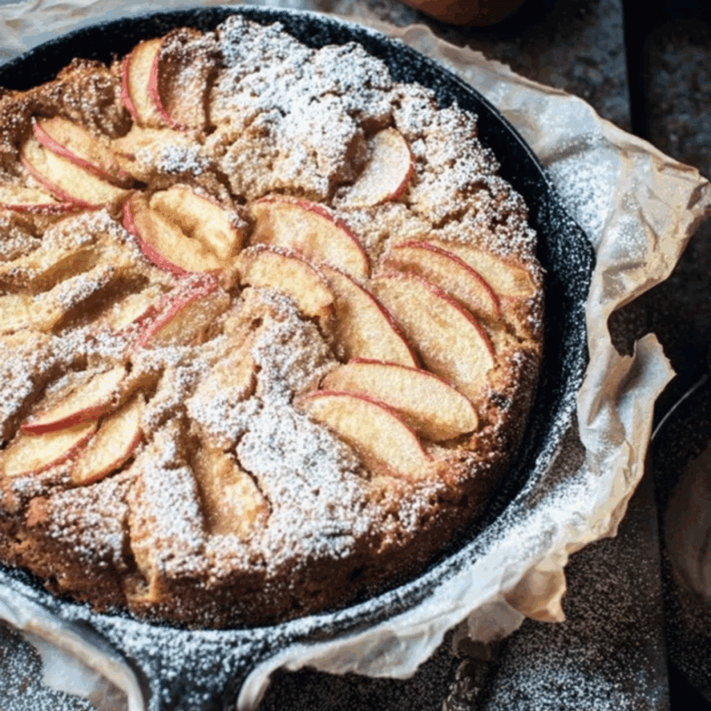 Cardamom Cognac Apple Cake