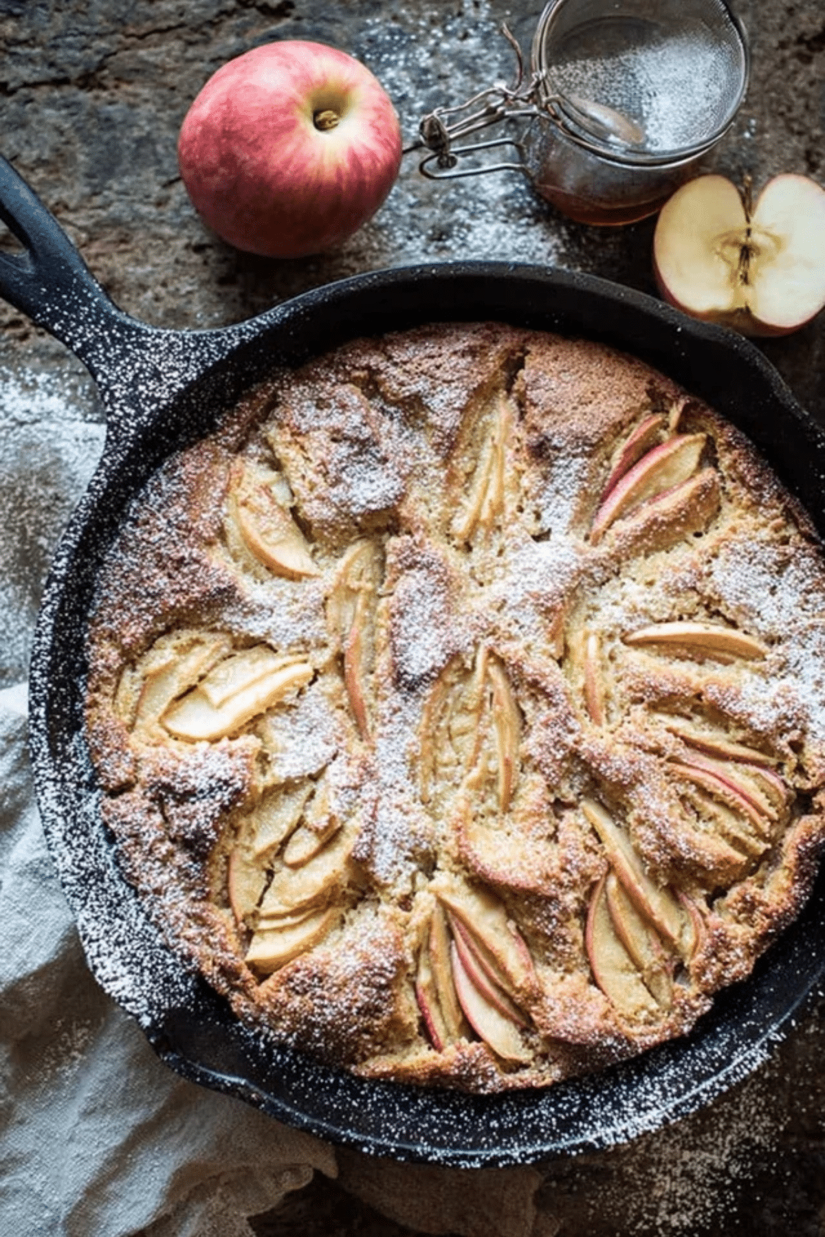 Cardamom Cognac Apple Cake