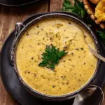 Cheddar Garlic Herb Potato Soup