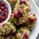 Cranberry Turkey Stuffing Balls