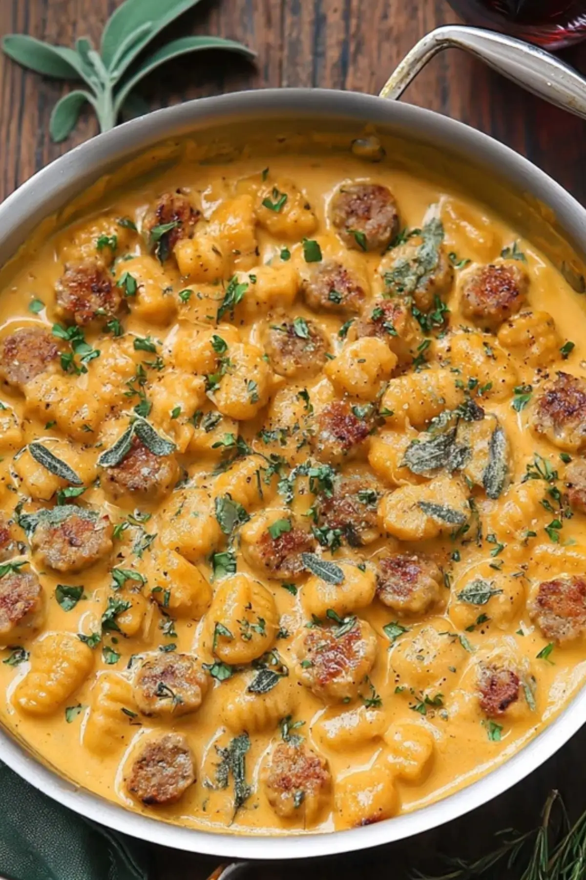 Creamy Butternut Squash Gnocchi with Sausage