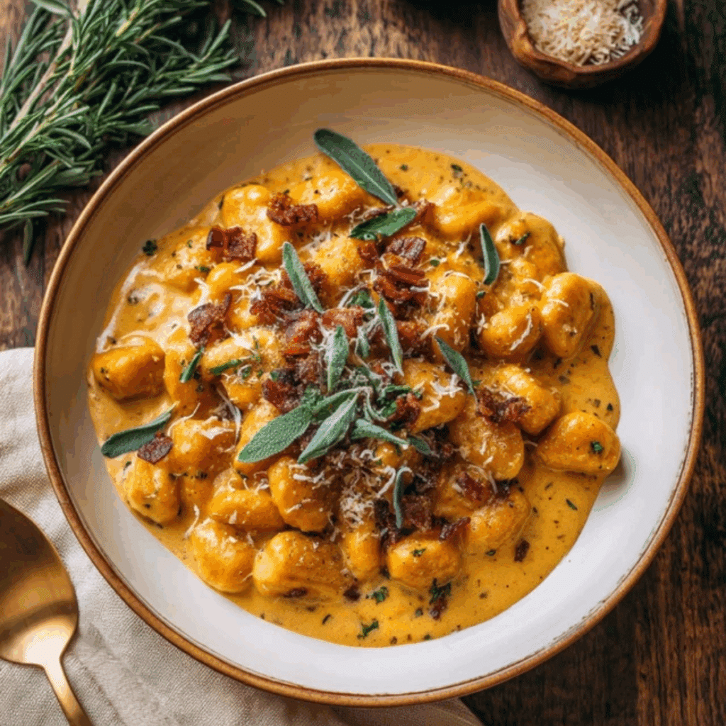Creamy Pumpkin Gnocchi